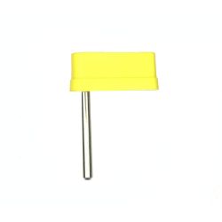 2-3/16" Yellow Mini Flipper Bat And Shaft Assembly